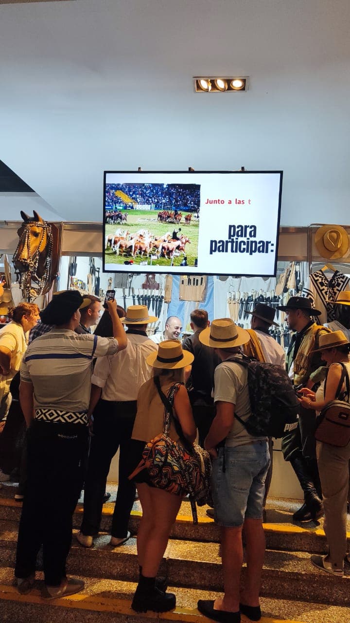 En el stand